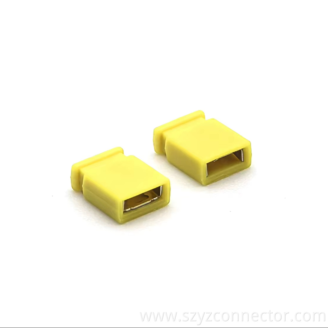 2.54mm Pitch Mini Jumper H6.5mm CLOSE Bronze With Half Gold Yellow 1*2P